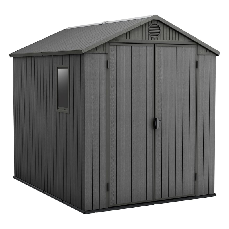 6x8 Outdoor Garden Storage Shed with Double Doors, Floor & Ventilation