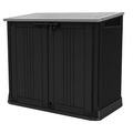 Keter Store-It-Out Nova 880L Outdoor Storage Shed | Dark Grey | Lockable Resin Bin Store