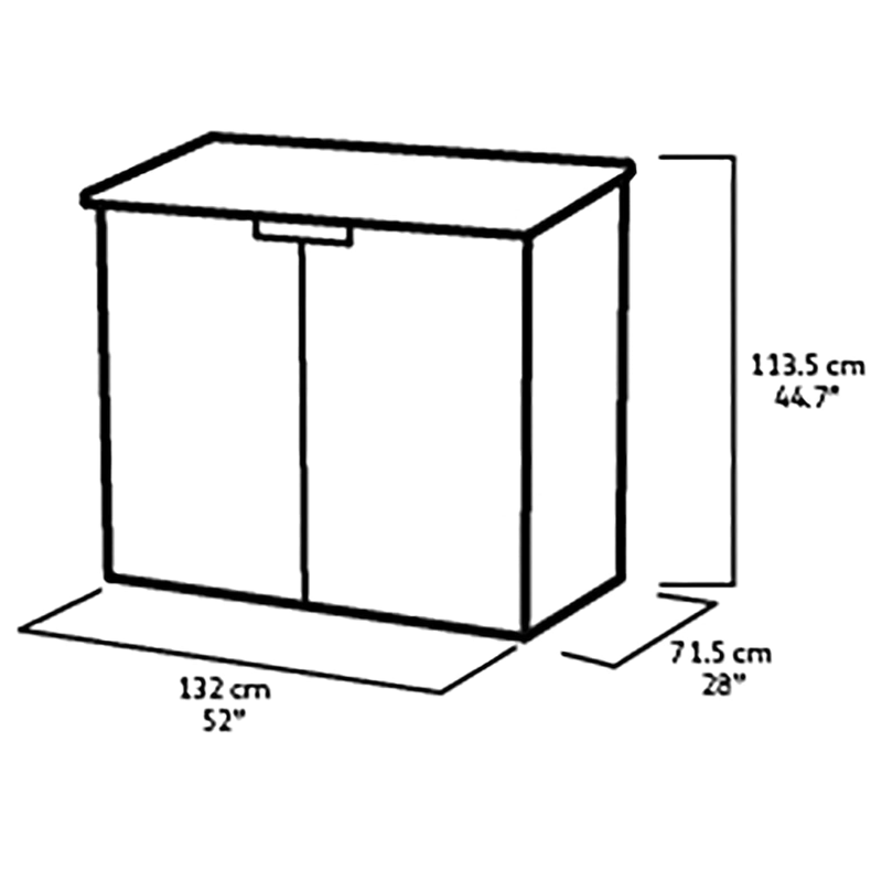 Keter Store-It-Out Nova 880L Outdoor Storage Shed | Dark Grey | Lockable Resin Bin Store