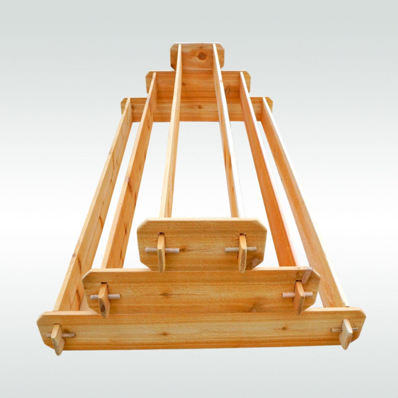 B-Stock Cedar Raised Garden Bed Kit, Large 3-Tier Outdoor Planter, Stackable Cedar Garden Bed 36 x 72 Inch