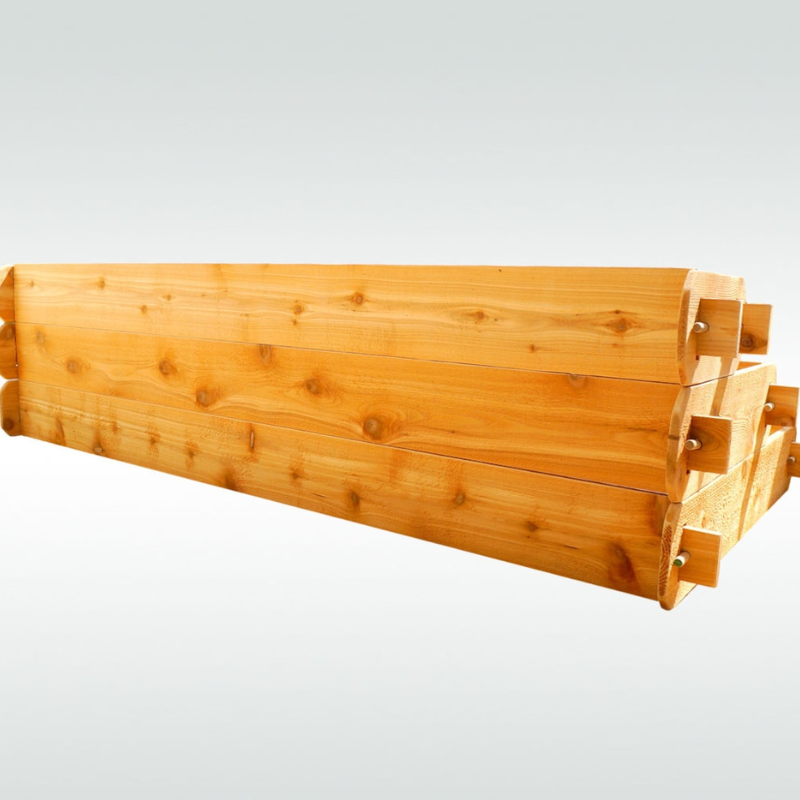 B-Stock Cedar Raised Garden Bed Kit, Large 3-Tier Outdoor Planter, Stackable Cedar Garden Bed 36 x 72 Inch