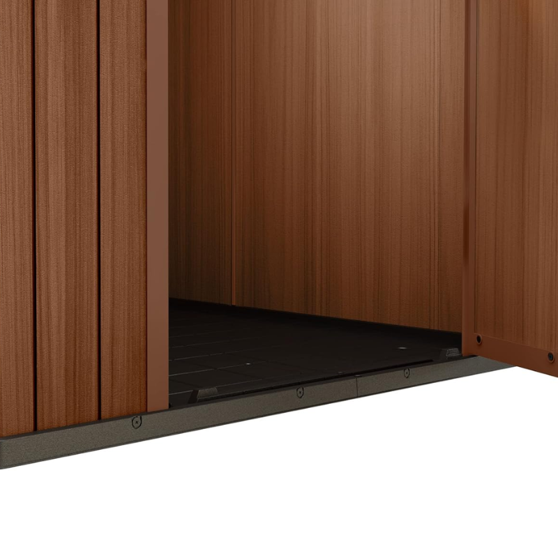 4x6 Outdoor Garden Storage Shed with Lockable Door & Heavy-Duty Floor