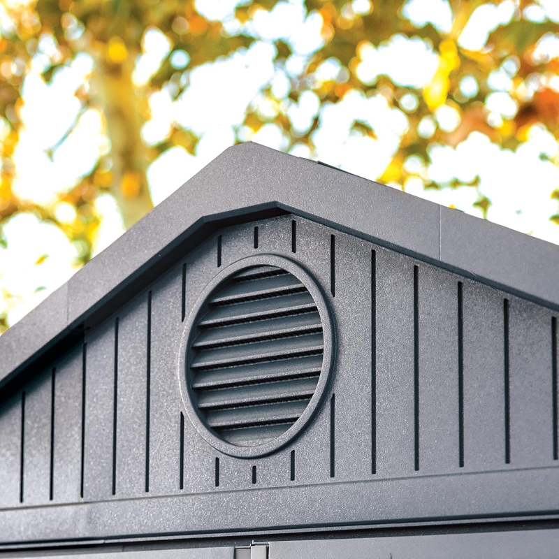 6x8 Outdoor Garden Storage Shed with Double Doors, Floor & Ventilation