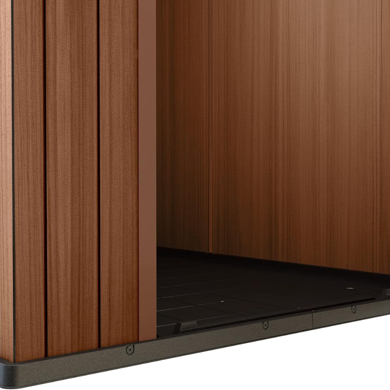 4x6 Outdoor Garden Storage Shed with Lockable Door & Heavy-Duty Floor